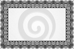 Black certificate template