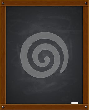 Black chalkboard background.