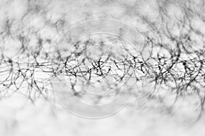 Black charcoal scribble texture on white paper