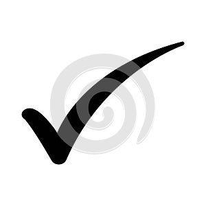 Black check mark icon