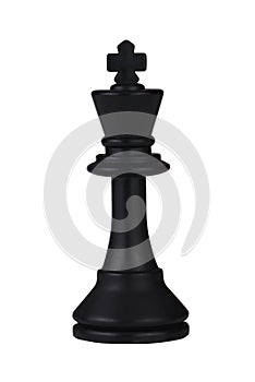 Black chess king photo