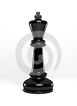 Negro ajedrez el rey 