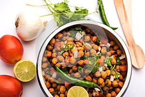 Black Chickpea Chaat or Kala Chana Chat recipe