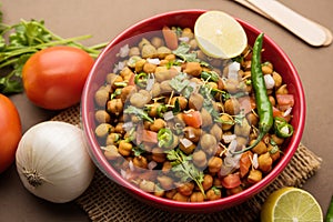 Black Chickpea Chaat or Kala Chana Chat recipe