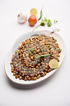 Black Chickpea Chaat or Kala Chana Chat recipe