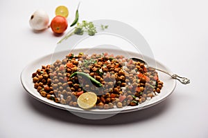 Black Chickpea Chaat or Kala Chana Chat recipe