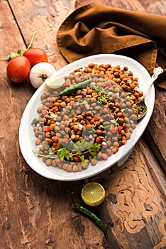 Black Chickpea Chaat or Kala Chana Chat recipe