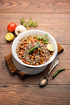 Black Chickpea Chaat or Kala Chana Chat recipe