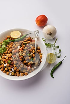 Black Chickpea Chaat or Kala Chana Chat recipe