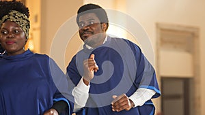 Black Christian Male Gospel Singer Singing, Happy to be Spreading the Love of Lord Jesus Christ