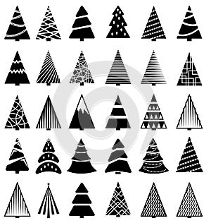 Christmas Tree Icon set