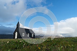 Black Church in Buda Beach, Snaefellnes Peninsula, Iceland