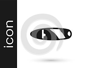 Black Cigar icon isolated on white background. Vector