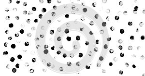 Black circles watercolor background. Watercolor textures abstract hand painted circles