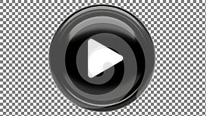 Black Circular Play Button