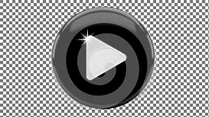 Black Circular Play Button