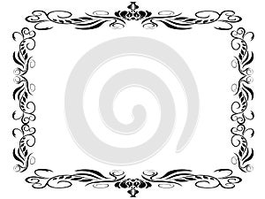 Black classic decor frame