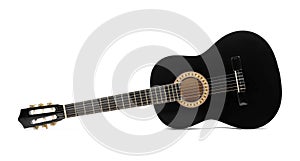 Black classical guitar