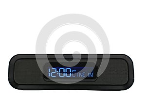 Black clock radio