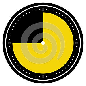 Black Clock Symbol: 45 Seconds, 45 Minutes or 9 Hours