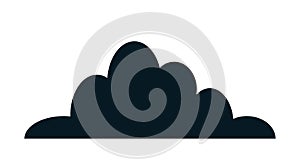 Black cloud icon