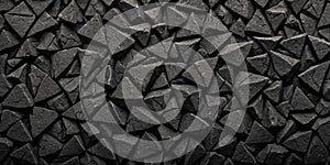 Black coal stone texture background Or wallpaper