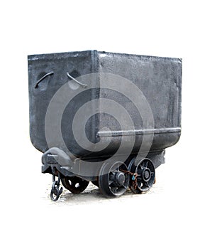 Black coal waggon photo