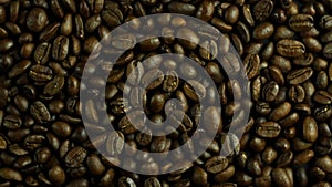 Black coffee beans for making coffee