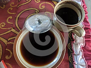 black coffee during break times