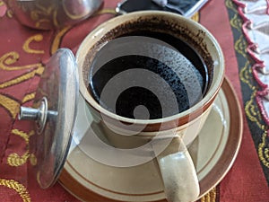 black coffee during break times