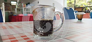 Black Coffee with Glass