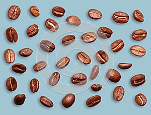 Black coffee grain, bean