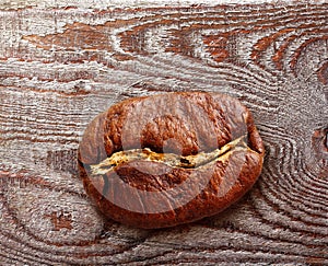 Black coffee grain, bean