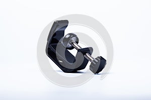 The black color of C Clamp Camera Mount with Screw