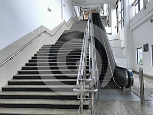 Black color Granite finished tread and risers for metro station and shopping mall infrastructure