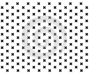 black color X letters patterns illutration