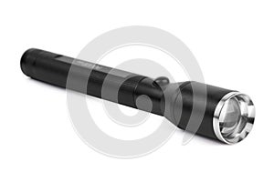 Black compact flashlight