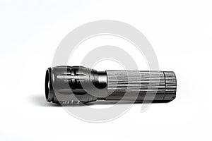 Black compact flashlight