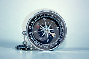 Black compass isolated