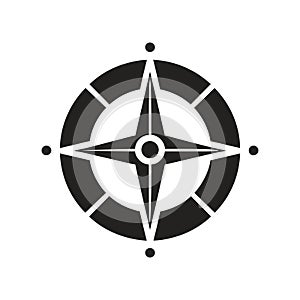 Compass hollow Silhouette vector Clipart â High-Quality Black & White Images