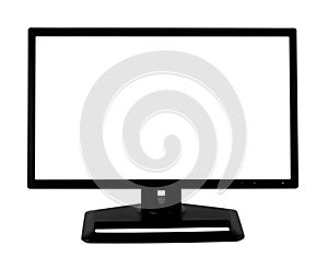 Black computer LCD monitor