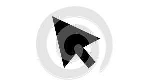 Black Computer Mouse Cursor Arrow Icon