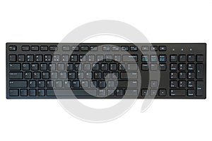 Black computer querty keyboard