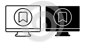 Computer Save Button Black Icon Bundle for Data Storage