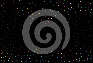 Black And Confetti Party Background