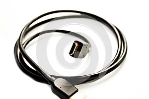 Black cord for a signal transmission