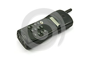 Black cordless phone