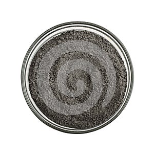 Black cosmetic clay powder
