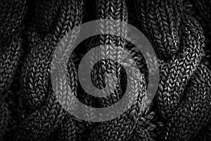 black cotton fabric texture background