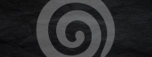 Black cotton fabric texture background